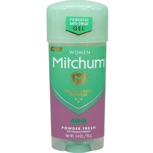 Mitchum Women Gel Antiperspirant Deodorant, Powder Fresh, 3.4oz.